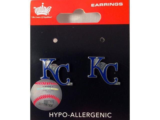 MLB Kansas City Royals Team Logo Hypoallergenic Stud Earrings