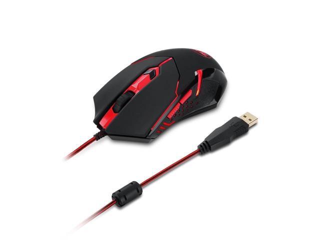 M601 CENTROPHORUS-2000 DPI Gaming Mouse for PC 6 Buttons Weight Tuning Set Omron Micro Switches
