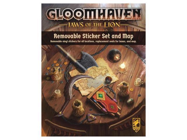 Gloomhaven: JotL: Rem Sticker Set & Map Jaws of The Lion Removable Board Game Cephalofair Games CPH00502