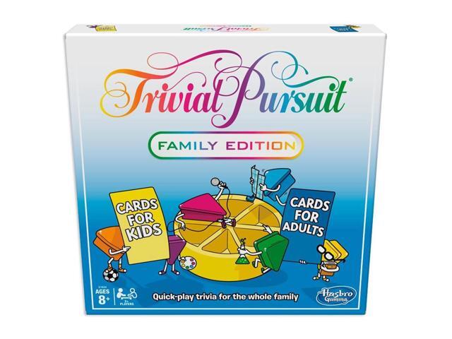 Trivial Pursuit Family Edition Quick Pace Fun Party Board Game Hasbro E1924