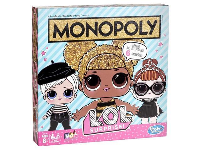 Monopoly: LOL Surprise Monopoly Game: L.O.L. Surprise! Edition Board Game for Kids Ages 8 and Up Brown Hasbro E7572
