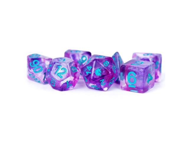 7-Set: Unicorn: Violet Infusion Metallic Dice Games LIC702