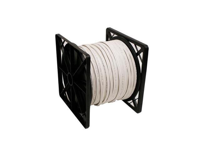 RG59 Siamese Coaxial Cable 1000ft 20AWG+18/2AWG CCTV Security Camera Wire White