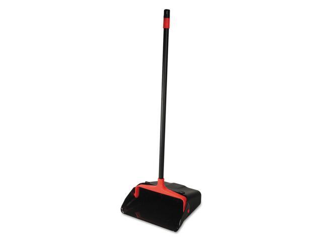 Maxi-Plus Lobby Dust Pan With Rear Wheels Black 13'wide 30'handle 6/carton