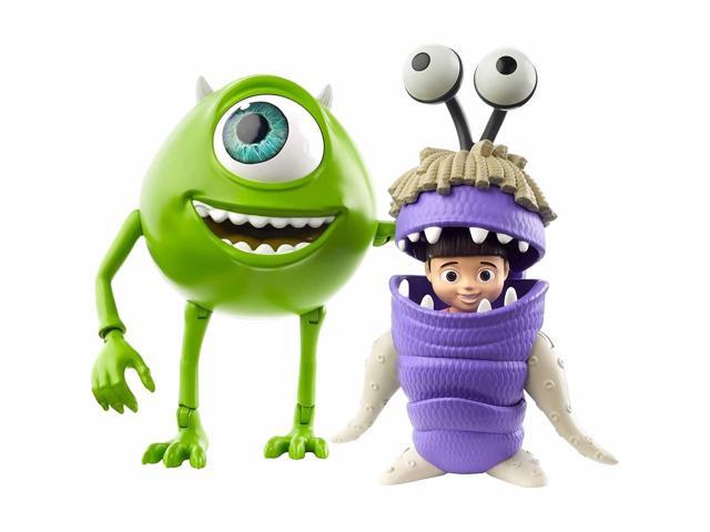 Monsters Inc Mike Wazowski & Boo-Bouh Disney Pixar Movable Eye Figures Mattel