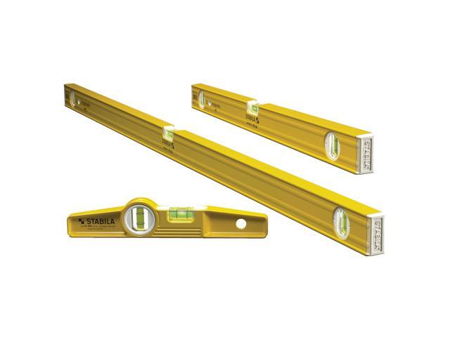 Stabila 29924 3 Level Magnetic Pro-Set - 48-inch 24-inch and Die-cast Torpedo