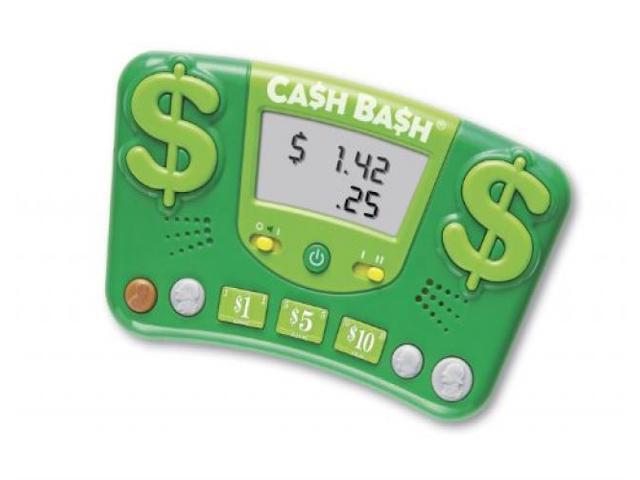 Learning Resources Cash Bash Electronic Flash Card Game