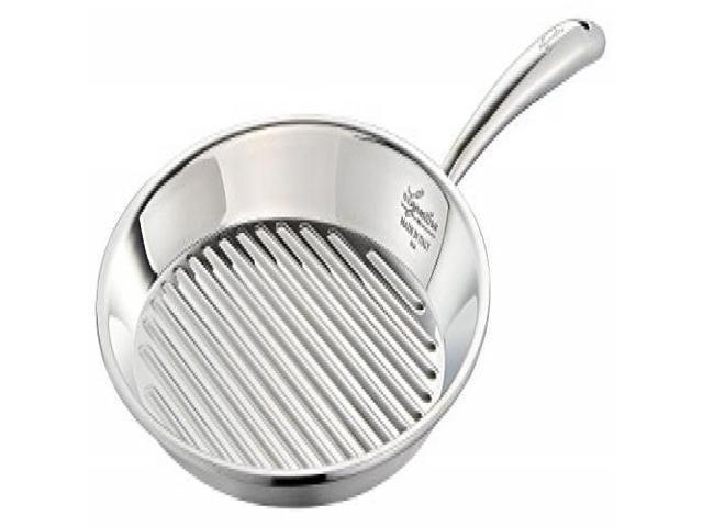 Lagostina Q5510474 Accademia Bistecchiera Stainless Steel Grill Pan Cookware 11-Inch