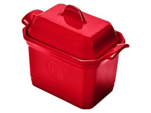 Emile Henry 349791 France Ovenware Terrine & Press Large Burgundy