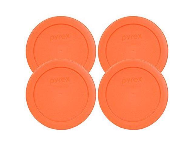 Pyrex 7200-PC Round 2 Cup Storage Lid for Glass Bowls (4 Orange)