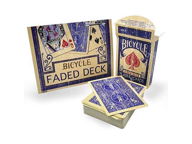 Magic Makers Faded Rider Back Blue Bicycle Deck