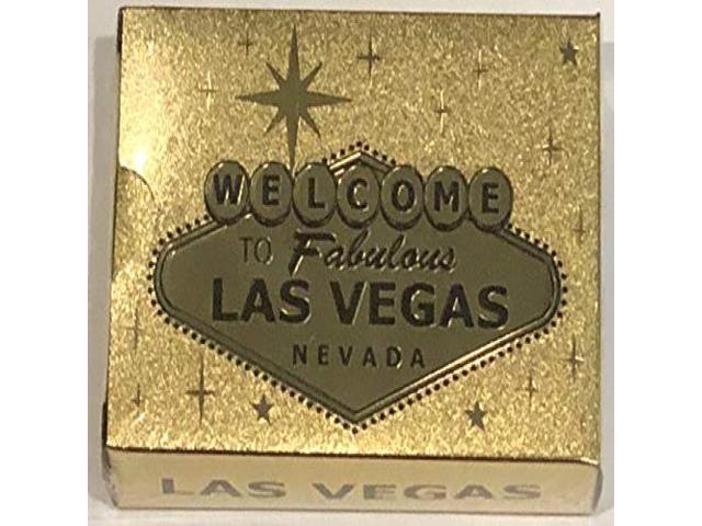 Las Vegas Welcome to Sign Gold Foil Playing Cards