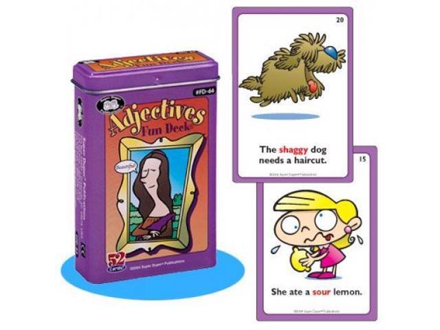 Adjectives Fun Deck Cards - Super Duper Educational Learning Toy for Kids