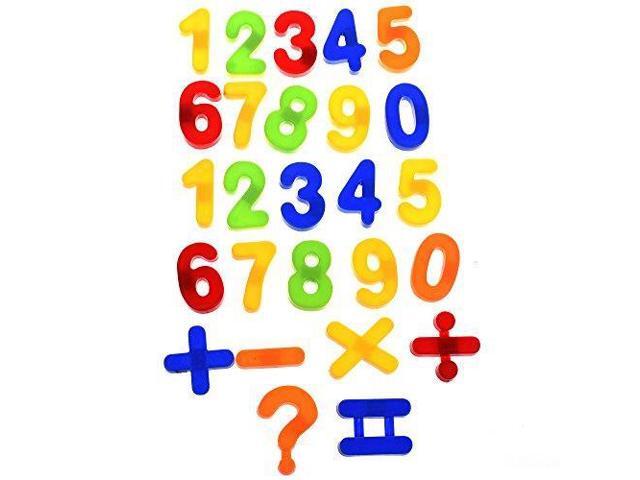 bcp set of 26 pcs plastic magnetic numbers for kids learning