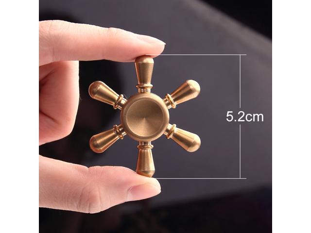 Aluminium alloy Spinner Tri-Spinner Fidget Toy The Anti-Anxiety 360° EDC Focus Toy for Kids & Adults - Best Stress Reducer Relieves ADHD Anxiety