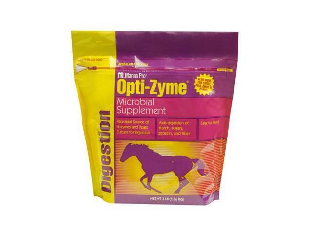 Manna Pro 1000082 Opti-Zyme Digestive Supplement For Horses 3-Lbs - Quantity 1