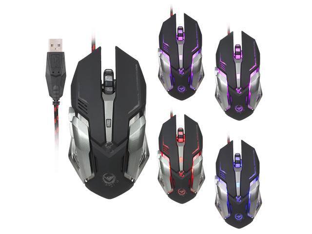 Wanmingtek Crazy Scorpion Wired Gaming Mouse 6 Buttons 4 Colors Light 3200 Adjustable DPI Optical Gamer Mice Custom programmable Computer mouse