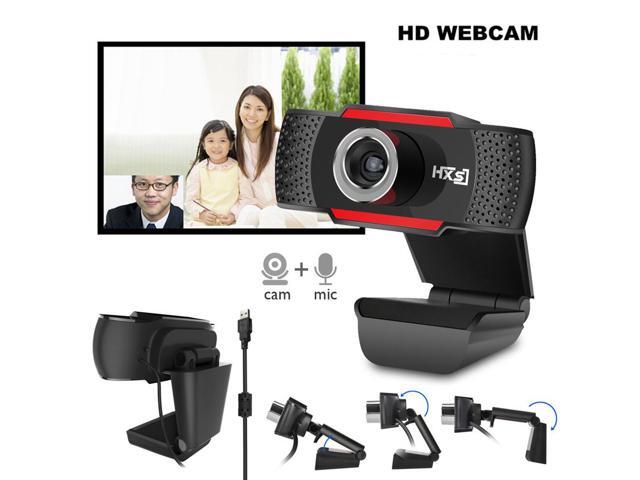 USB Webcam HD 480P Video Recording Camera Live Web Cameras for Microsoft HP Computer with Microphone Online Webcams