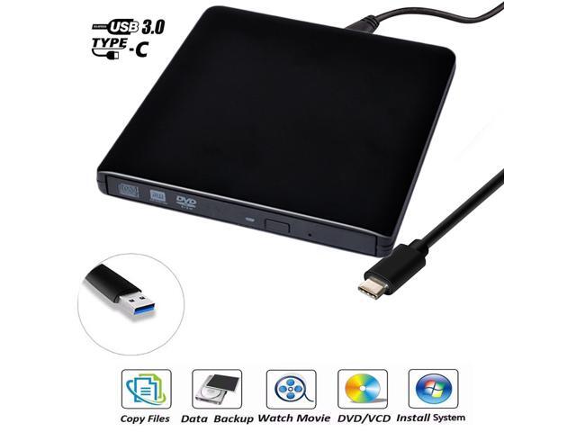Wanmingtek Aluminum External DVD Drive USB 30 Portable CD/DVD+/-RW Drive/ DVD Player for Laptop CD ROM Burner Compatible with Laptop Desktop PC