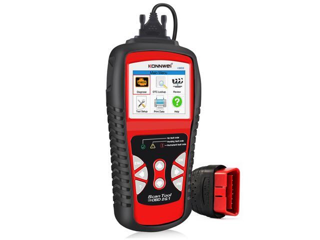 KW830 OBD2 Scanner Professional OBDII/EOBD Auto Fault Code Reader Automotive Check Engine Light Diagnostic EOBD Scan Tool for All OBDII Protocol