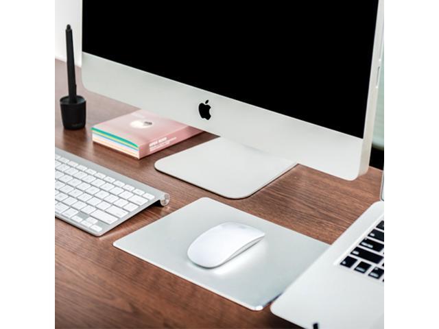 Wanmingtek Computer Game Mouse Pad Smooth Gaming Aluminium Mouse Pad Fast and Accurate Control with Non-slip Rubber Base for PC Computer Laptop