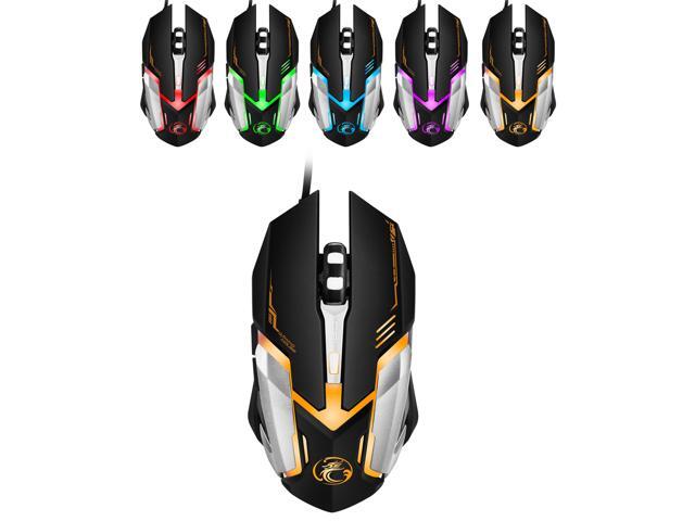 Wanmingtek V6 Professional Wired Gaming Mouse USB Optical Mouse 6 Buttons PC Computer Mouse Gamer Mice 4800dpi For Dota 2 LOL Game
