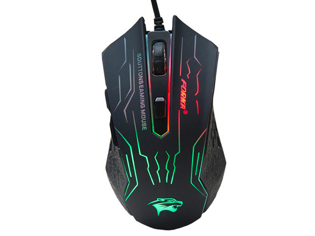 Wanmingtek 3200DPI Silence Click USB Wired Gaming Mouse Gamer 6Buttons Opitical Ergonomics Computer Mice For PC Mac Laptop Game LOL Dota