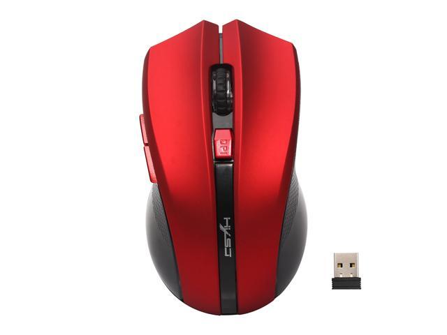 Wanmingtek X50 USB Wireless Mouse 6 Buttons 24G Optical Mouse Adjustable 2400DPI Wireless Gaming Mouse Gamer Mouse PC Mice for Computer Laptop Red