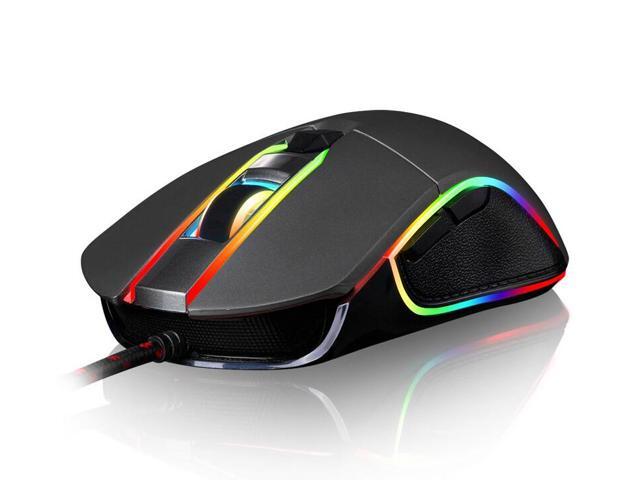 Wanmingtek V30 3500DPI Resolution 18m Wired USB Gaming Mouse 6DPI Adjustable with LED Backlight for Pro Gamer PC Desktop Laptop