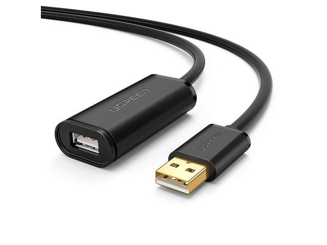 NeweggBusiness Jansicotek USB 2.0 Extension Cable A Male to A Female for Printer Oculus Rift HTC Vive Keyboard Game Console USB Headset Loudspeaker scanners Security Camera 30 Feet 10M