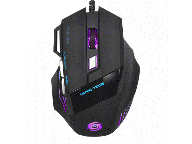 NeweggBusiness - HXSJ A868 5500 DPI 7 Buttons Colorful Light