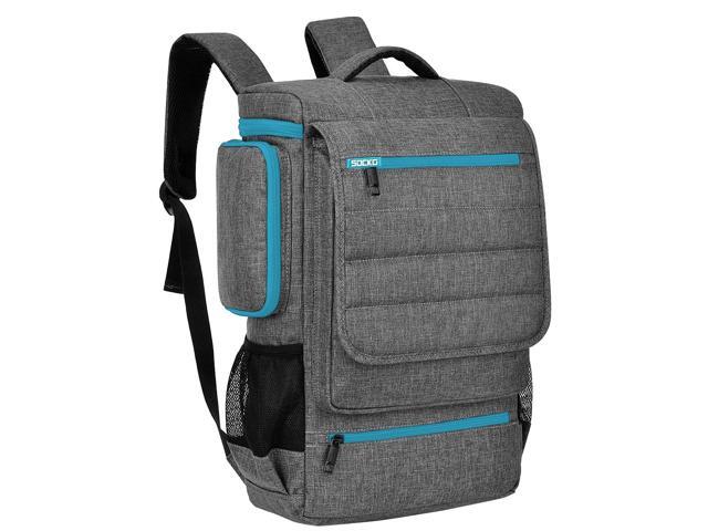 NeweggBusiness - SOCKO 17.3 Inches Laptop Backpack Students School Shoulder  Backpacks Fits up to 17.3 Inch Gaming Laptops for Dell, Asus, Msi,Hp (Gray)