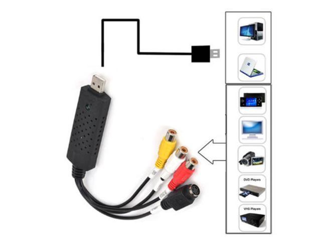 NeweggBusiness - Easycap USB 2.0 Video Audio VHS to DVD Converter Capture  Card Adapter