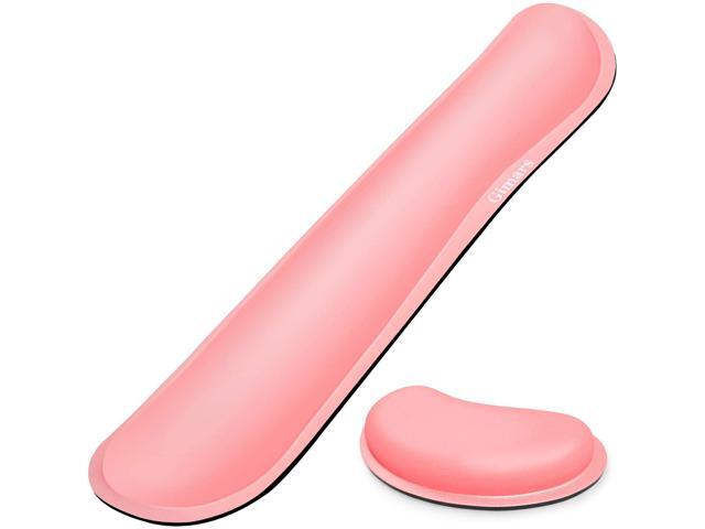 Upgrade Enlarge Gel Memory Foam Set Keyboard Wrist Rest Pad Mouse Wrist Cushion Support for Office Computer Laptop Mac Comfortable