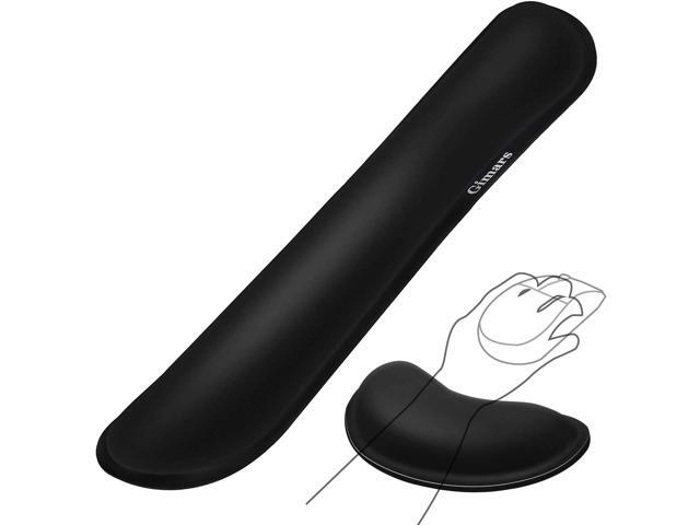 Upgrade Enlarge Gel Memory Foam Set Keyboard Wrist Rest Pad Mouse Wrist Cushion Support for Office Computer Laptop Mac Comfortable