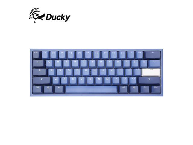 Ducky One 2 Mini Good in Blue All Non-conflicting 61 Keys Cherry MX Brown Mechanical White Backlit Gaming Keyboard PBT Keycaps - Cherry MX Brown