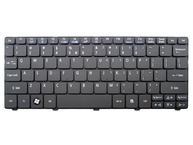 New laptop replacement keyboard for Acer Aspire One 532 532G 532h 533 AO532 AO532G AO532h AO533 US UI layout Black color F2 Wireless F3 Bluetooth