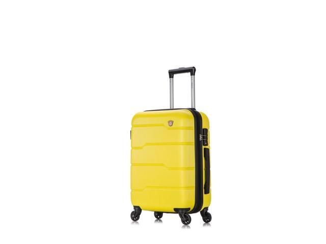 DUKAP Hardside 20 Inch Carry On Luggage with Ergonomic Handles and TSA Lock Rodez Collection Travel Suitcase with Four Spinner Wheels and Studs