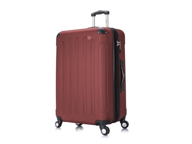 DUKAP Intely 28 Inch Large Spinner Suitcase with Ergonomic GEL Handle Hardside Travel Luggage with TSA Combination Lock and Digital Weight Scale