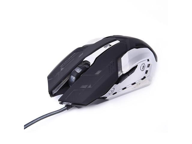 USB Powered Wired Gaming Mouse 3200DPI Colorful LED breathing backlight for PC Laptop Desktop Professional Gamer Mice