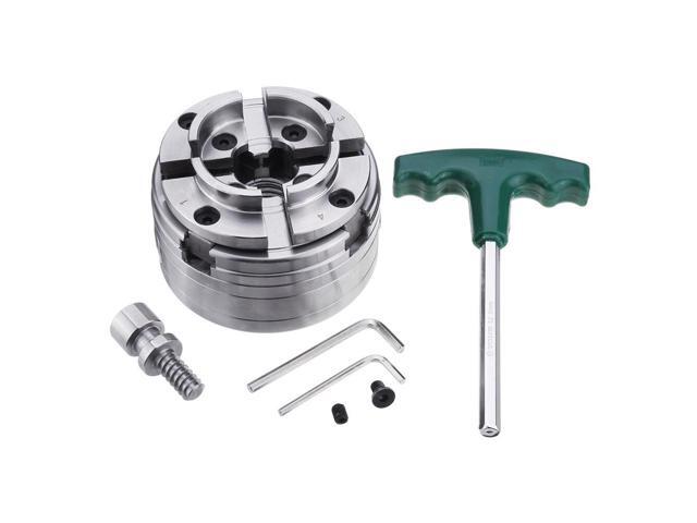 Woodworking 4 Inch Reversible Wood Turning Chuck 1-Inch x 8TPI Thread Wood Lathe Chuck Wood Turning Tool