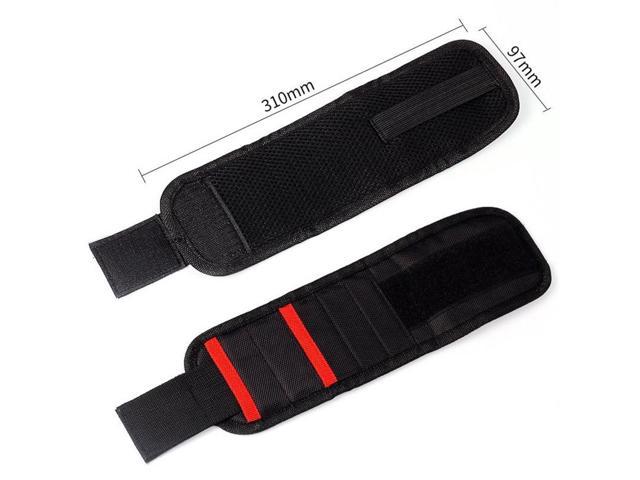 1 Piece Black Magnetic Wristband Tool with 10pcs Magnets Wrist Band for Holding Tools Repair Tool Holder DIY projects