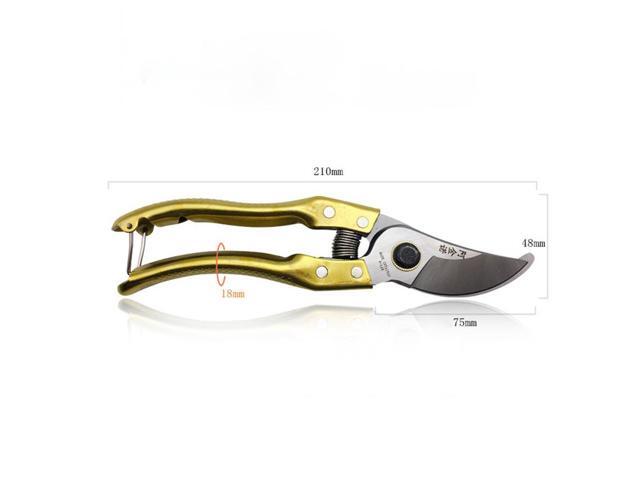 Tuhao Gold Garden Scissors Fruit Tree Pruning Shears Bonsai Pruners Gardening Secateurs Easy Pruners Garden Shears Grafting Tool