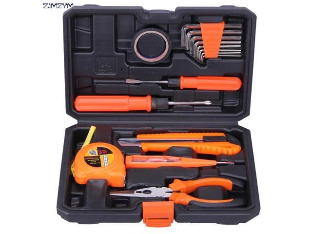 15 in 1 household set Hardware Toolbox with screwdriver pliers Knife tape measure Electric pen for Home maintenance tool