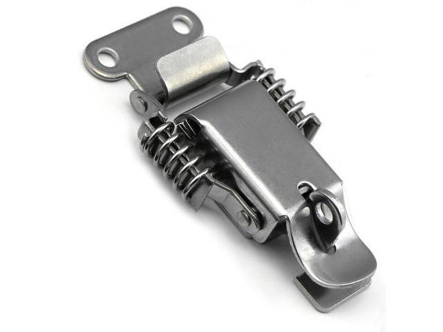 304 stainless steel double spring buckle Wooden box Toolbox Heavy duty lock with lock hole Electromechanical box Accessories