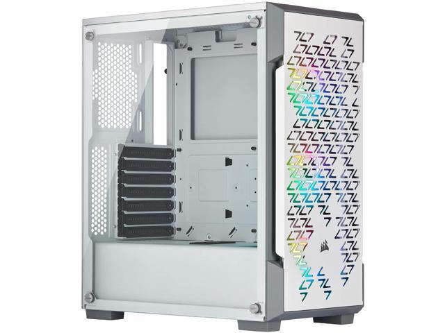 Corsair iCUE 220T RGB Airflow Tempered Glass Mid-Tower Smart Case White