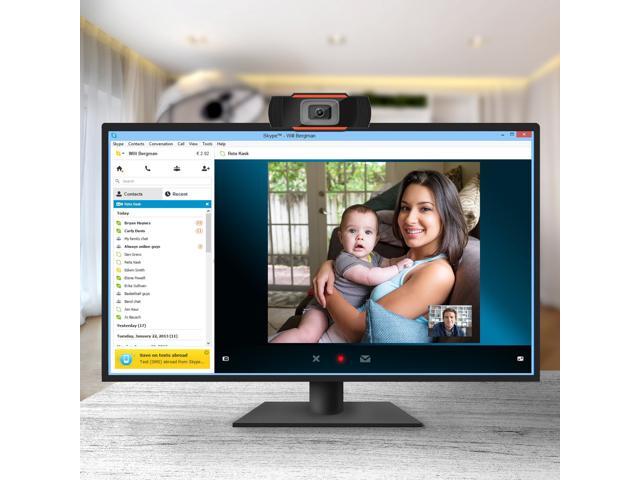 2 Million Megapixel PC Digital Webcam Video Recording Laptop Built-in Microphone HD 1080P Camera Computer Webcam(640x480P (Resolution))