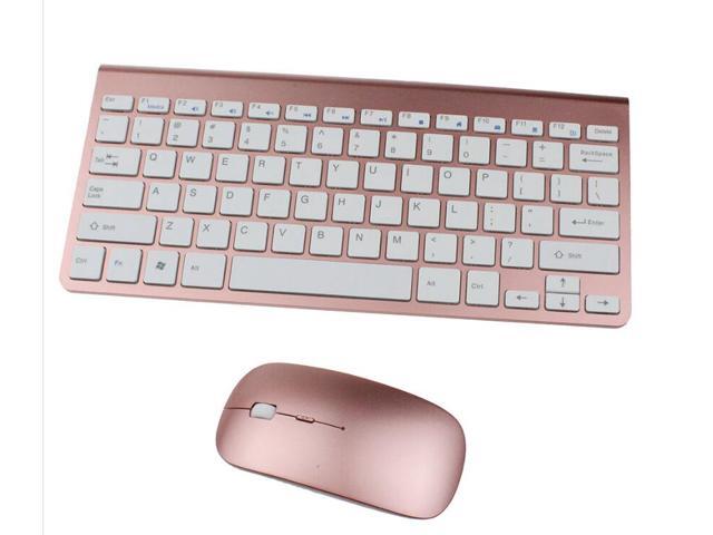 ESTONE 24G Wireless Keyboard Mouse Ultra-Thin Comb 78 Key Mini Teclado e mouse sem fio for Desktop Laptop Smart TV Home Office Use Black
