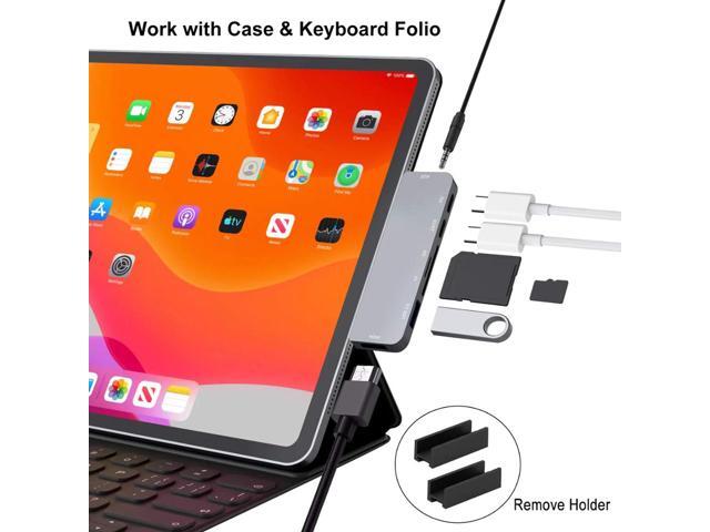 USB C Hub for iPad Pro iPad Pro 2018 Docking Station Stouchi 6 in 1 iPad Pro Dongle Adapter- USB 31 (5Gb/s)USB 30 4K HDMI USB-C Power Delivery
