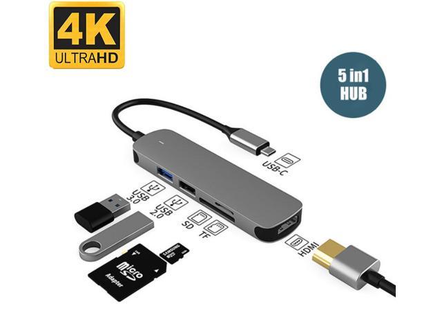 5-in-1 Multiport USB-C Adapter, USB-C Hub, 4K HDMI